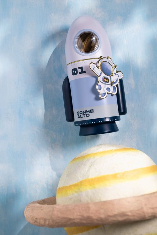 LATA FOGUETE ASTRONAUTA 120G