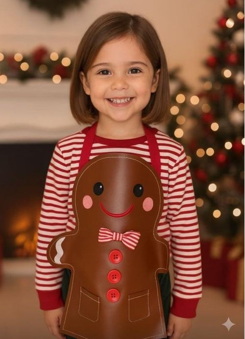 Avental Infantil Gingerman