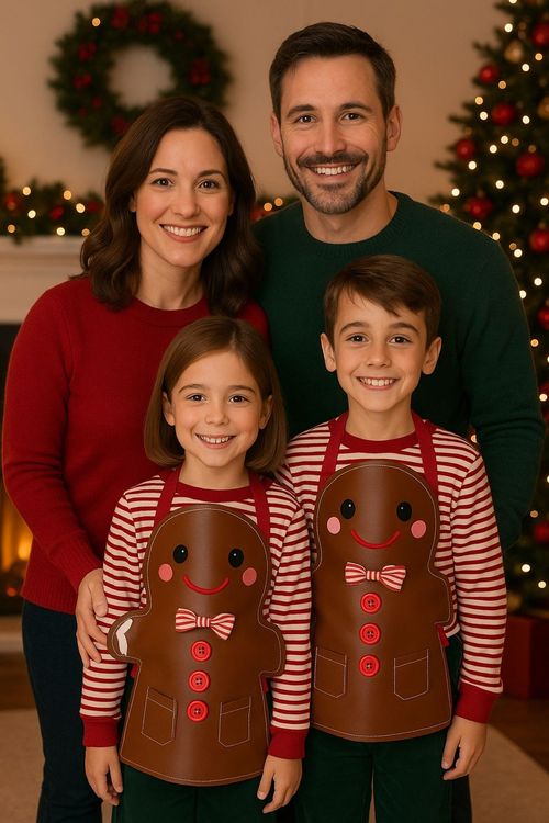 Avental Infantil Gingerman