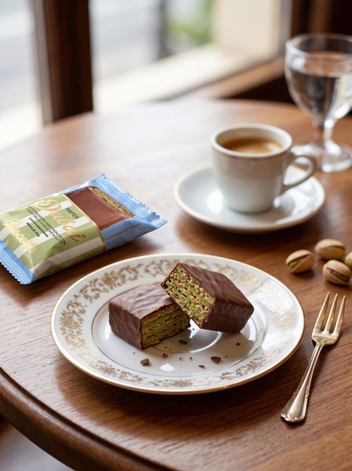 Wafer Dubai – Pistáchio com Chocolate ao Leite (20g)